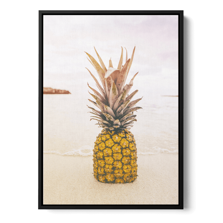 Pineapple On The Beach Canvas