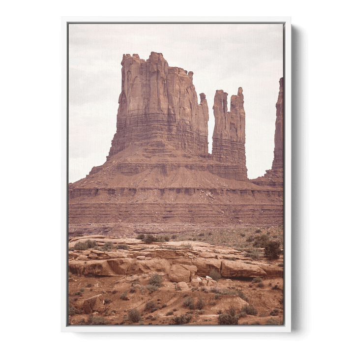 Rocky Mountains In The Desert Canvas
