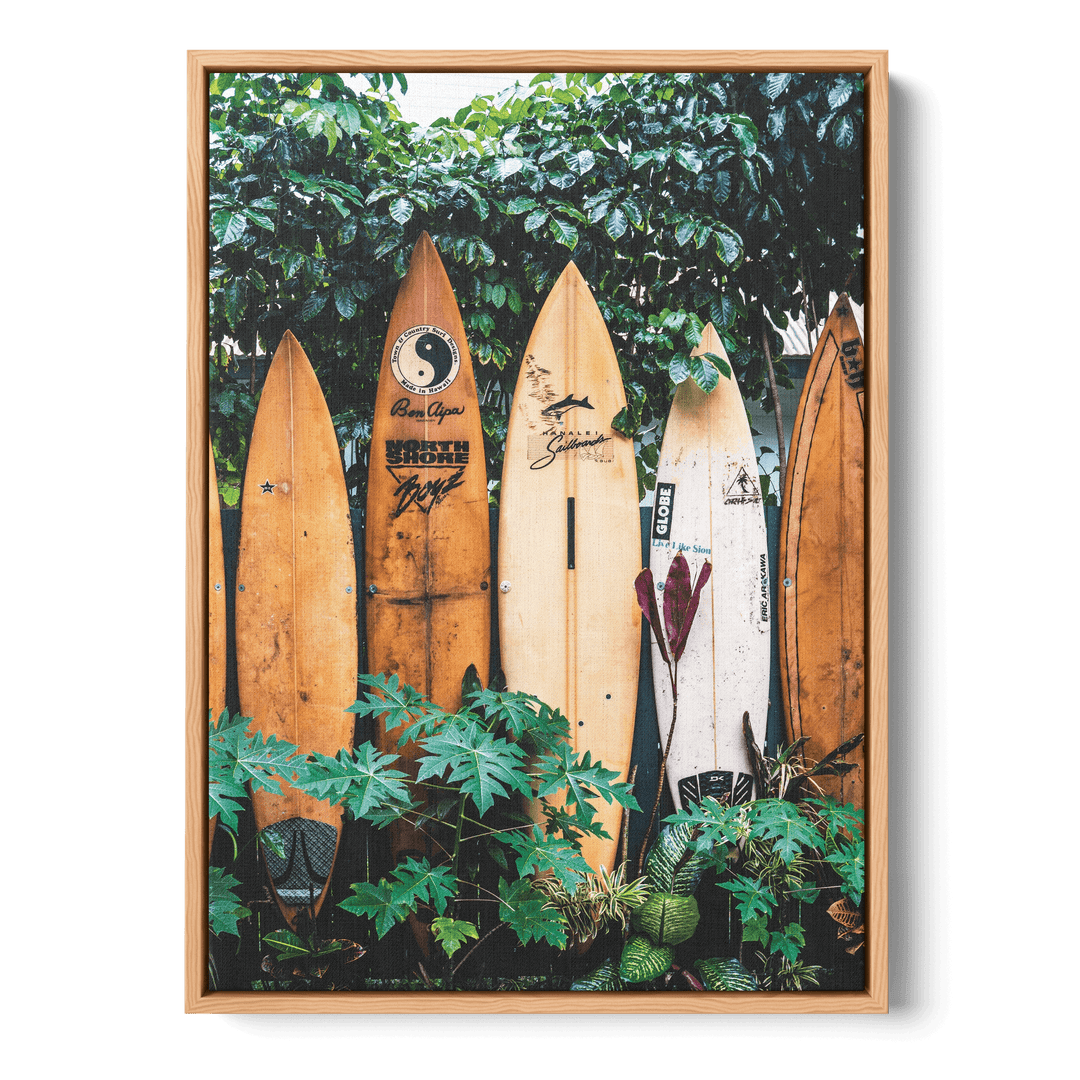 Standing Surfboards Canvas