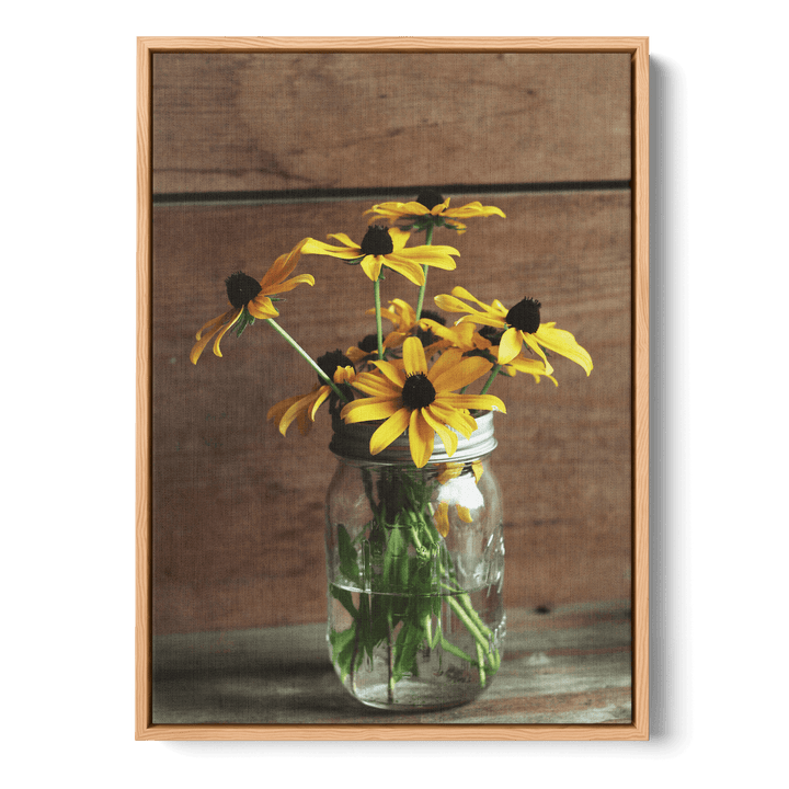 Sunflowers In Water Canvas