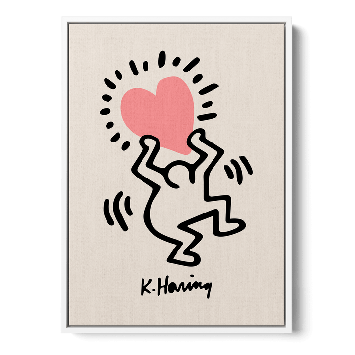 Man Holding Heart Canvas