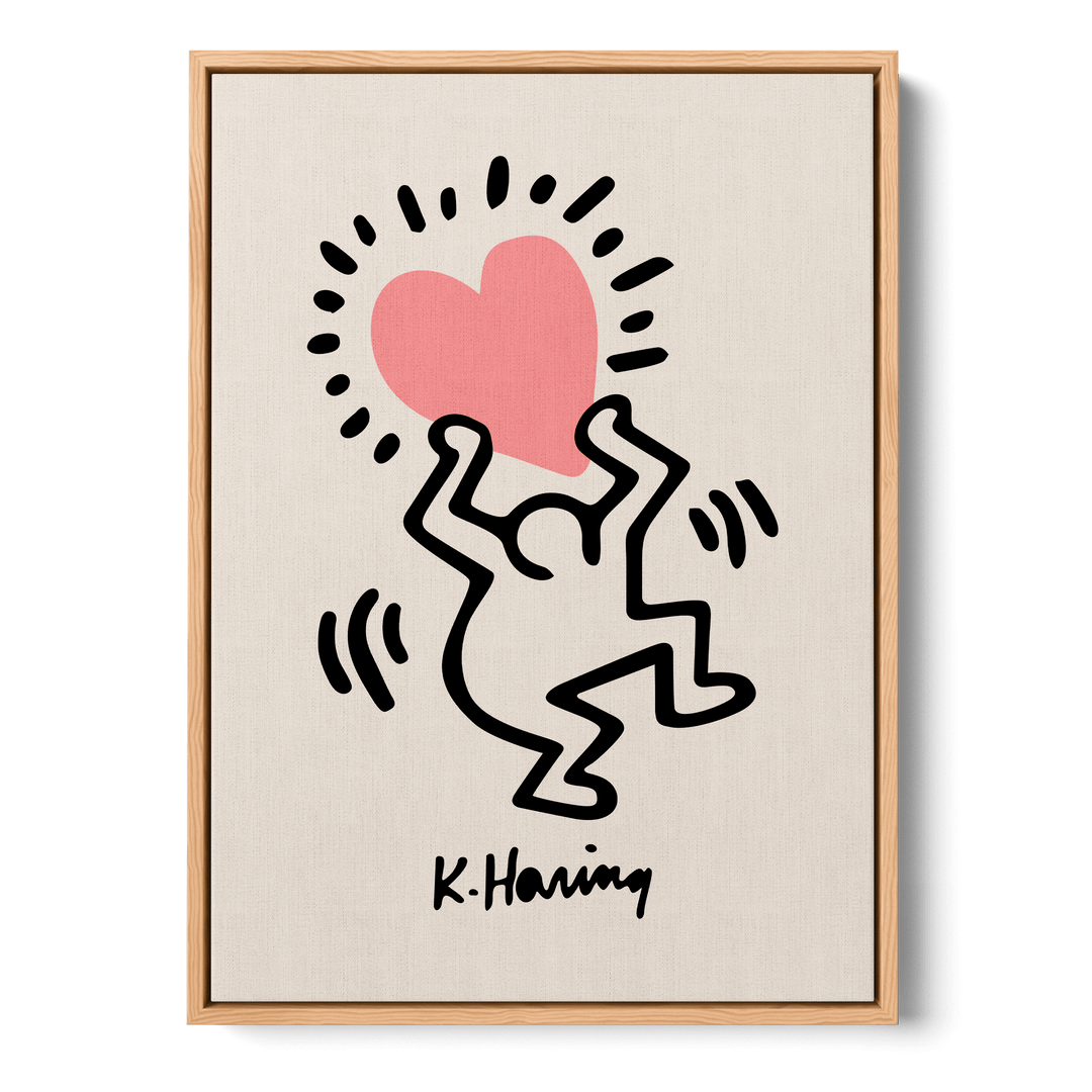 Man Holding Heart Canvas
