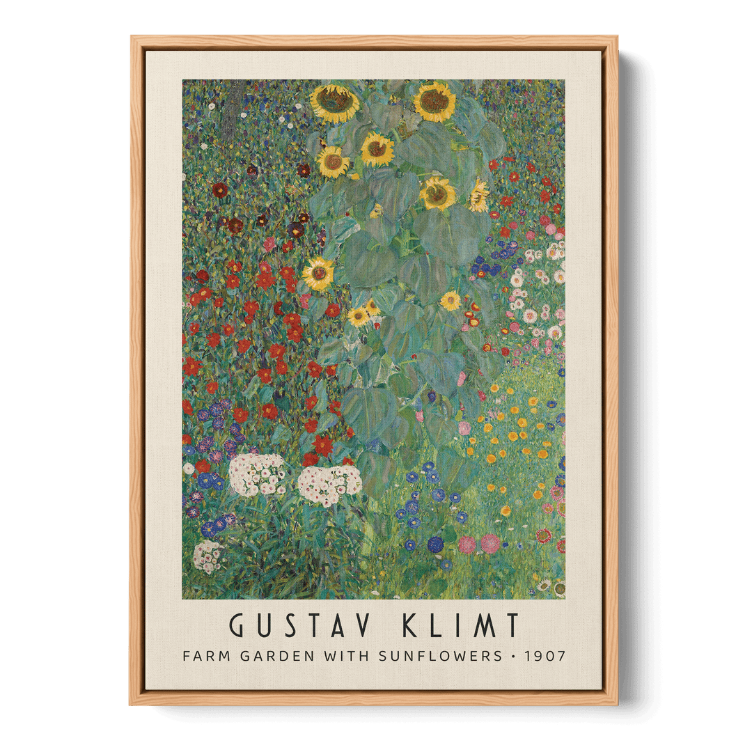 Farm Garden With Sunflowers Canvas