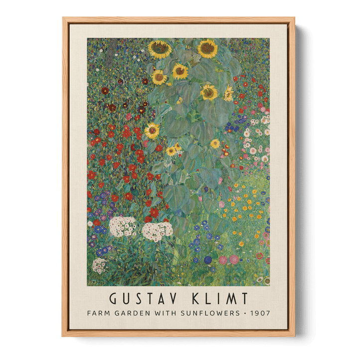 Farm Garden With Sunflowers Canvas