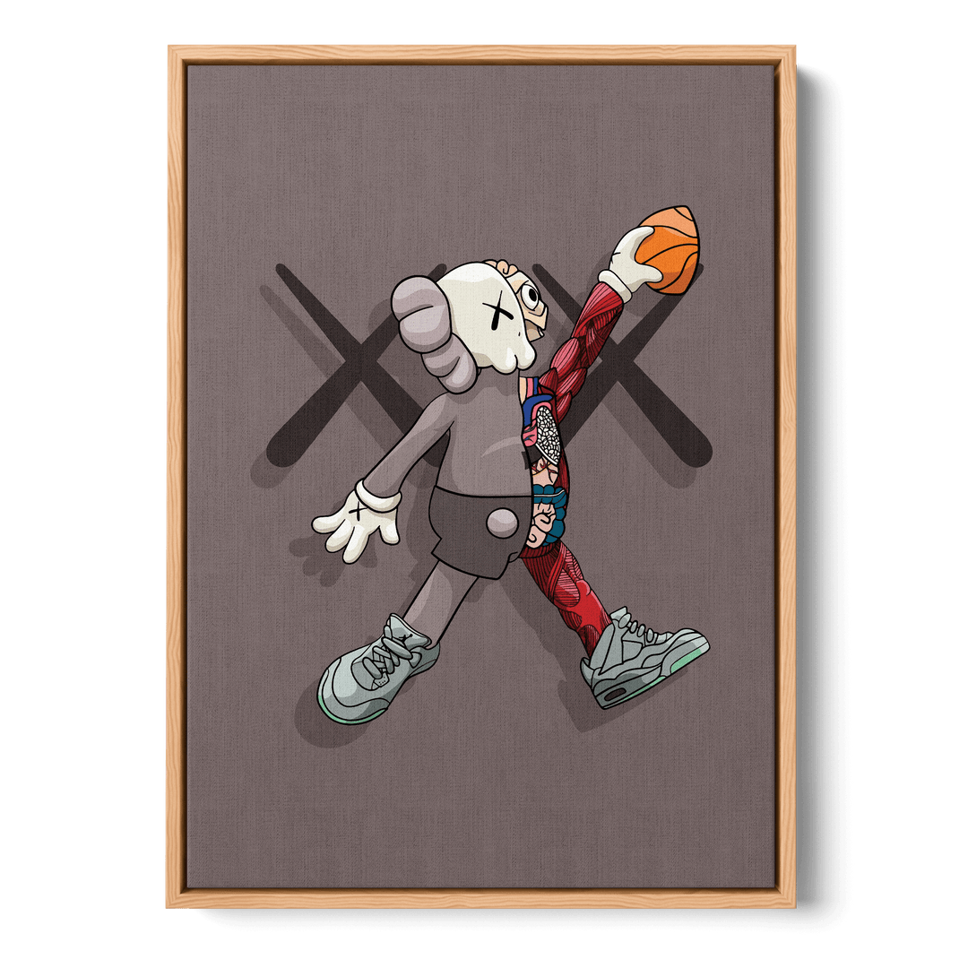 KAWS Basketball Canvas