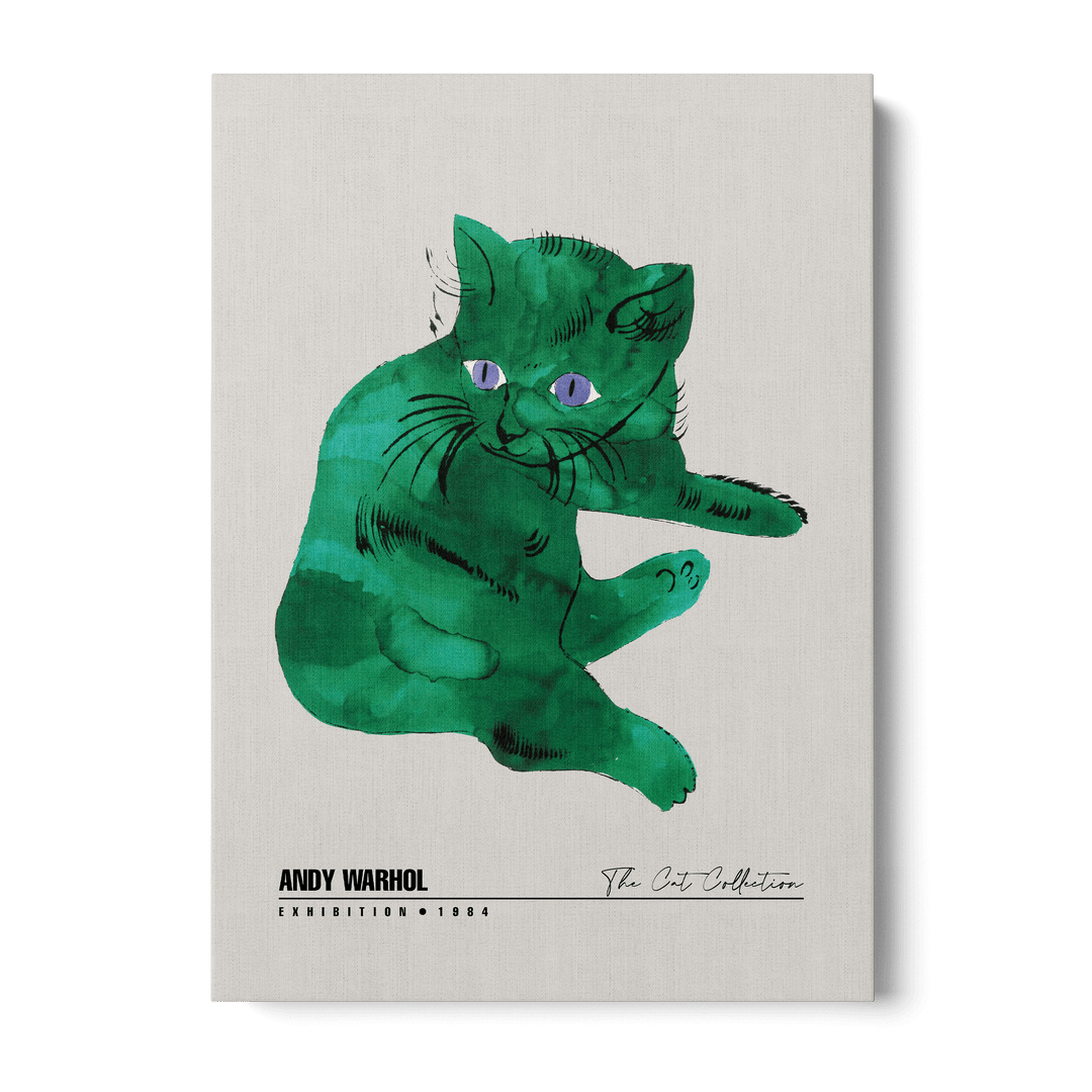 Green Cat Canvas