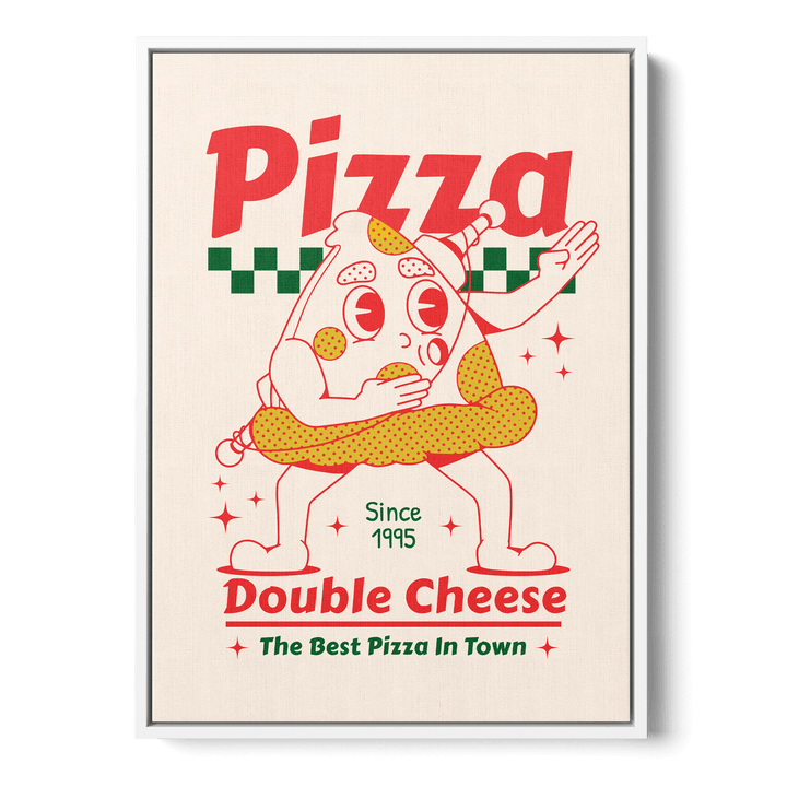 Pizza Double Cheese Canvas