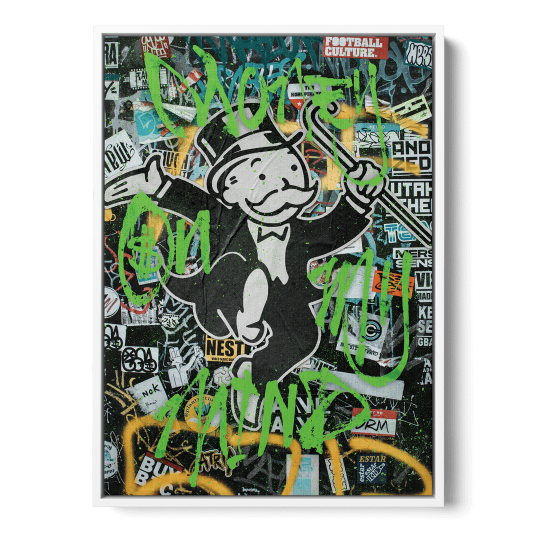 Money On My Mind Canvas