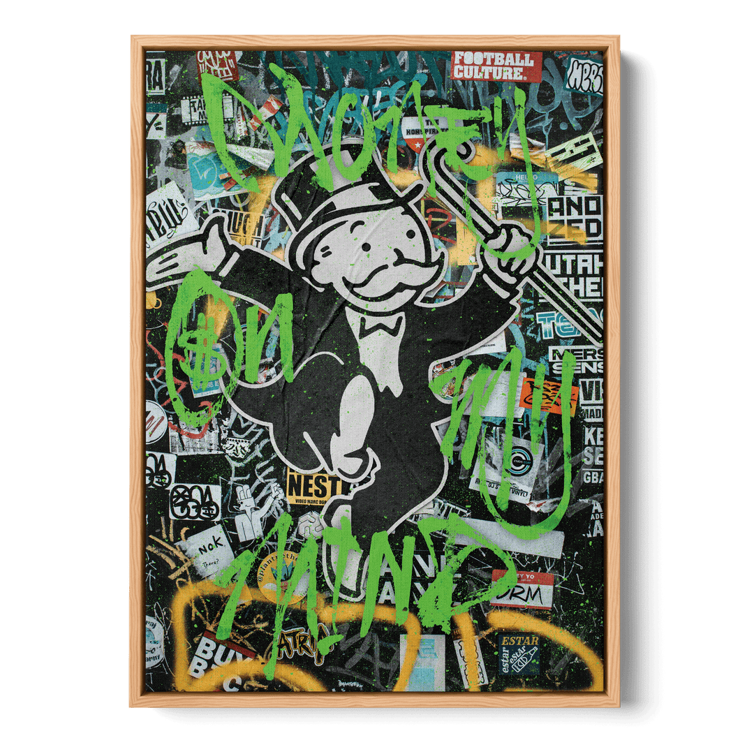 Money On My Mind Canvas