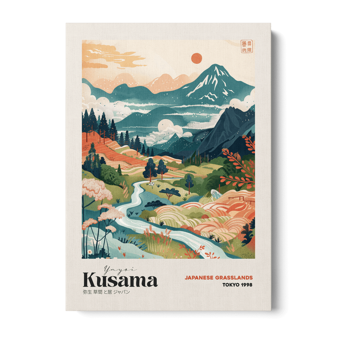 Yayoi Kusama - Japanese Grasslands Canvas