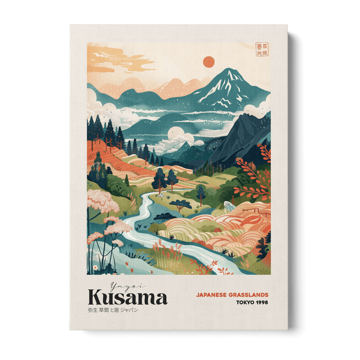 Yayoi Kusama - Japanese Grasslands Canvas