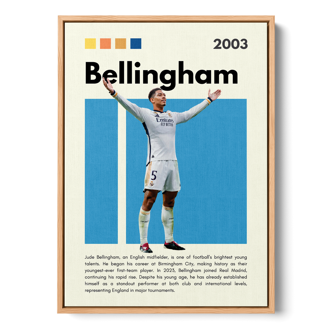 Jude Bellingham Football Icons Canvas