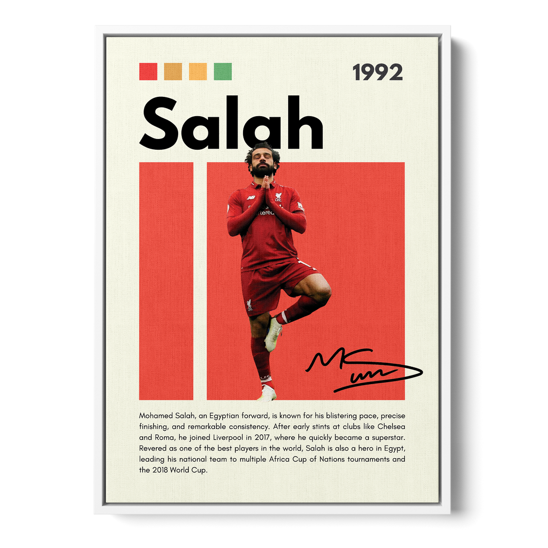 Mohamed Salah Football Icons Canvas