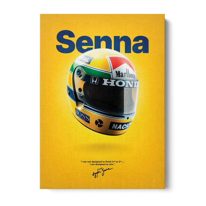Ayrton Senna Formula Icons Canvas
