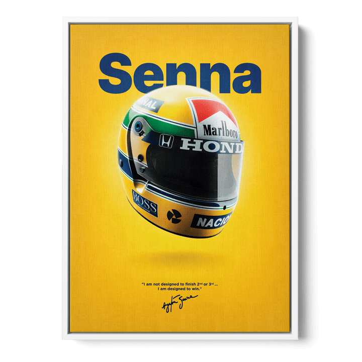 Ayrton Senna Formula Icons Canvas
