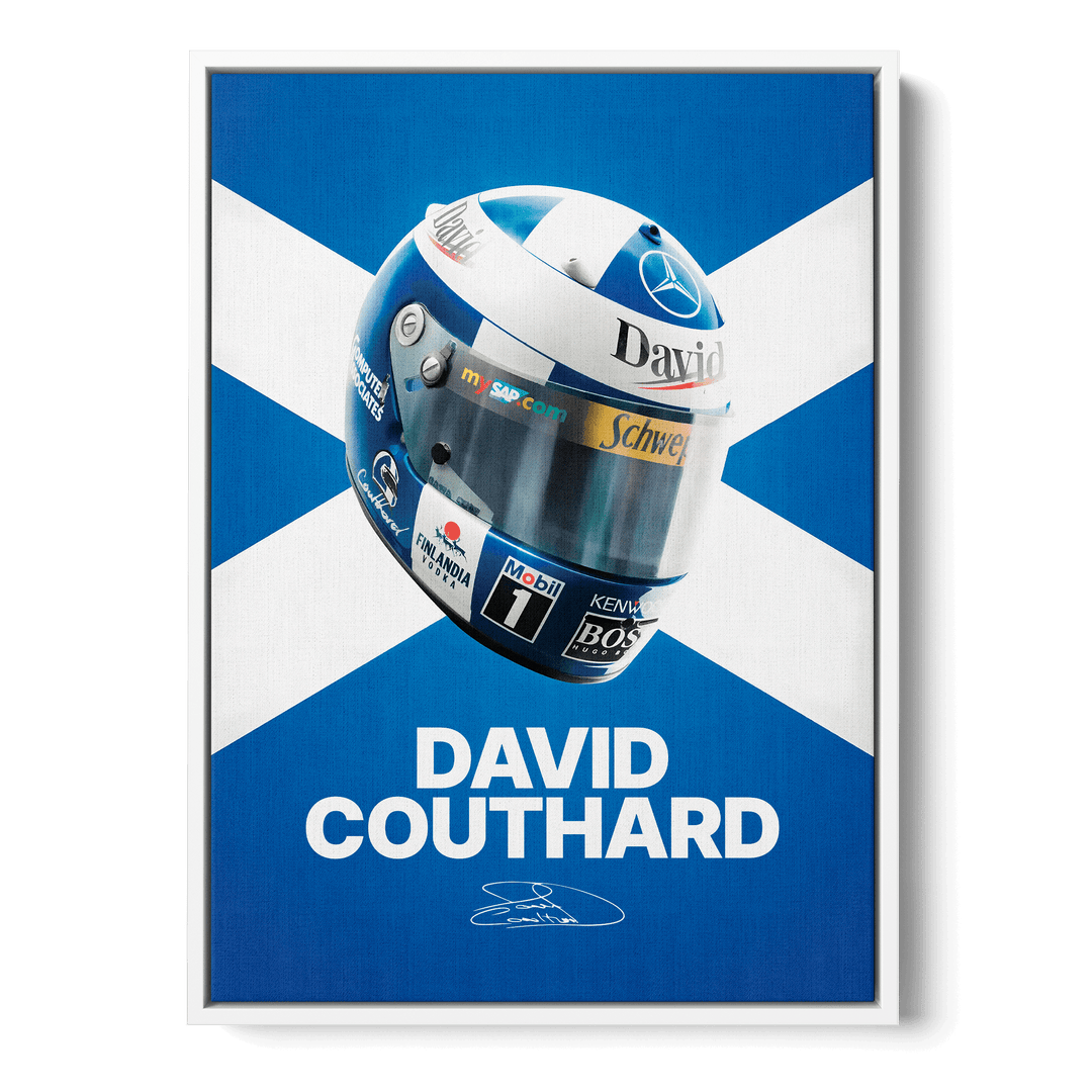 David Coulthard Formula Icons Canvas