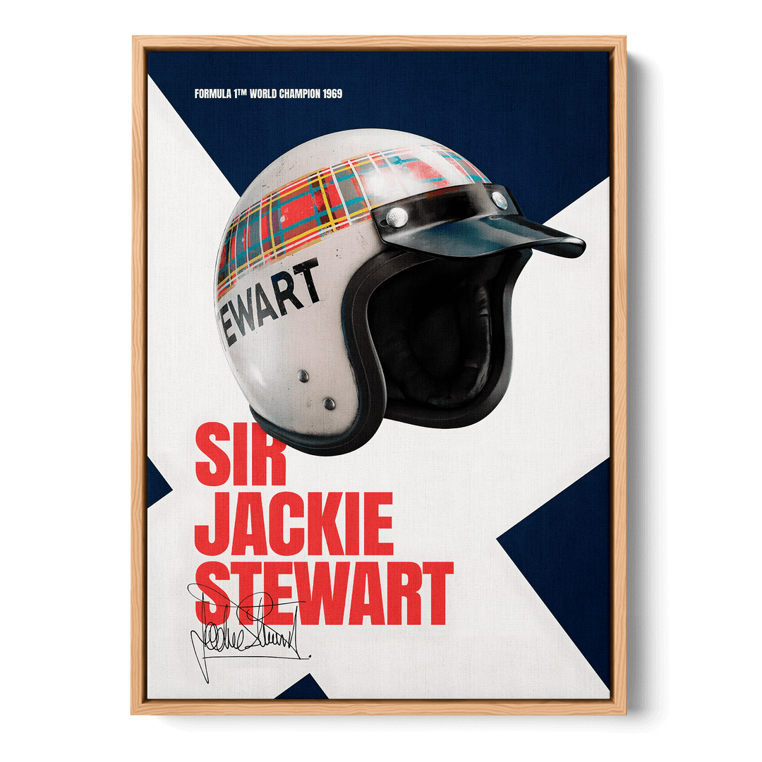 Sir Jackie Stewart Formula Icons Canvas