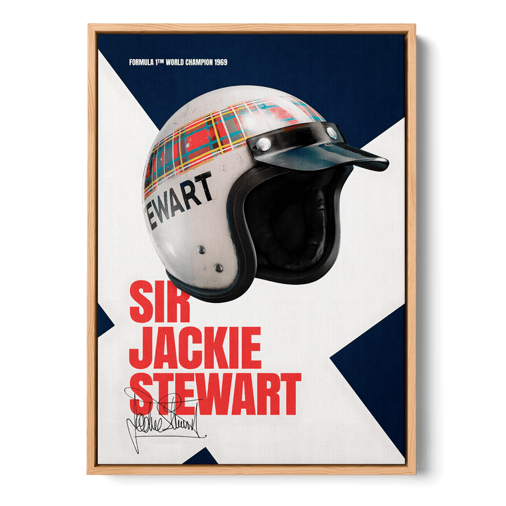 Sir Jackie Stewart Formula Icons Canvas