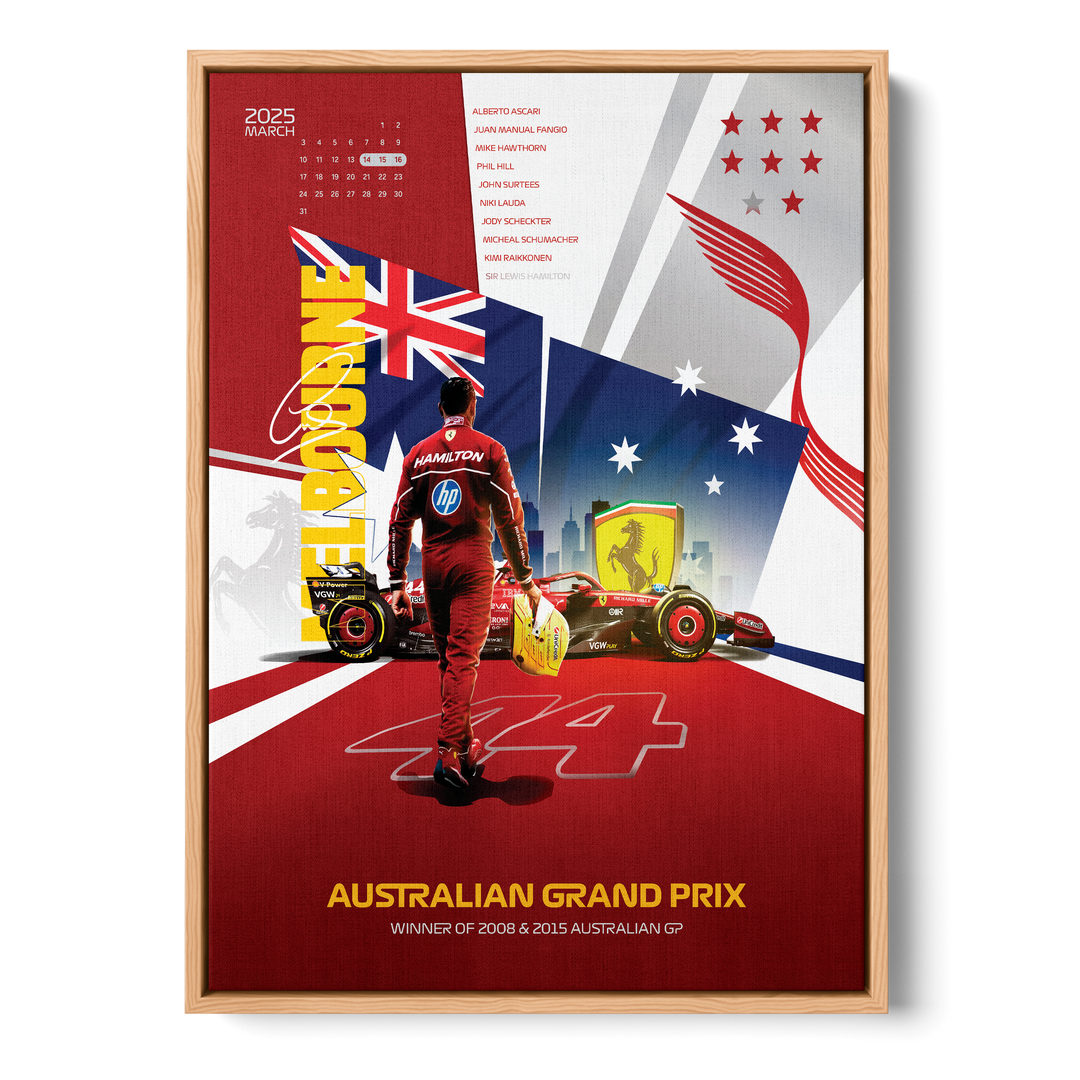 Lewis Hamilton Formula Icons Canvas