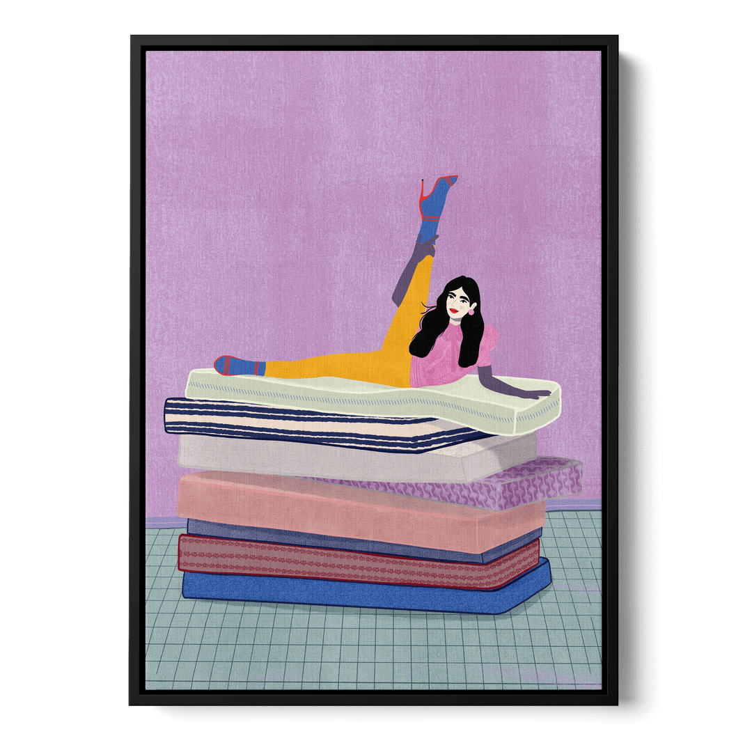 Raise Your Leg Up To Your Head Canvas
