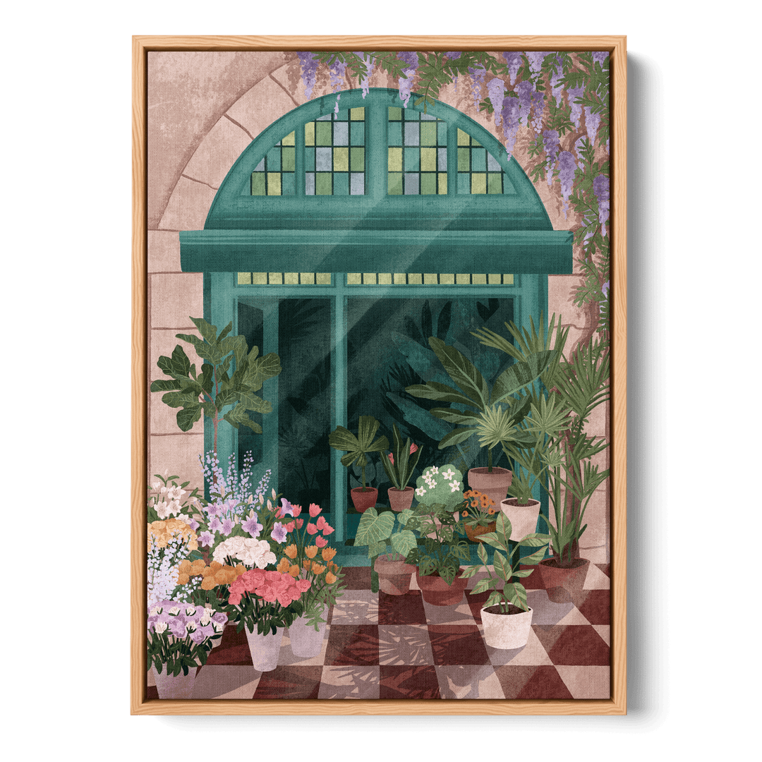 French Flowershop Canvas