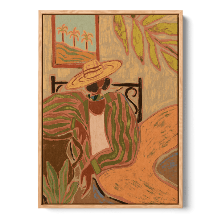 Lady In Stripe Canvas