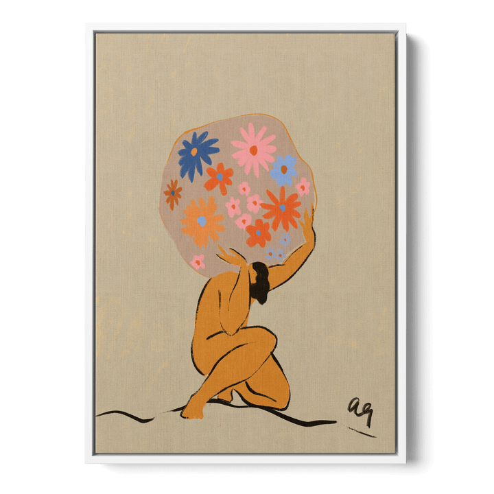 World On Her Shoulders Canvas