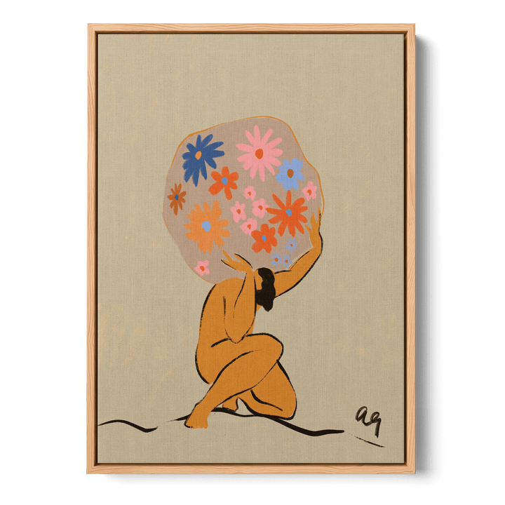 World On Her Shoulders Canvas