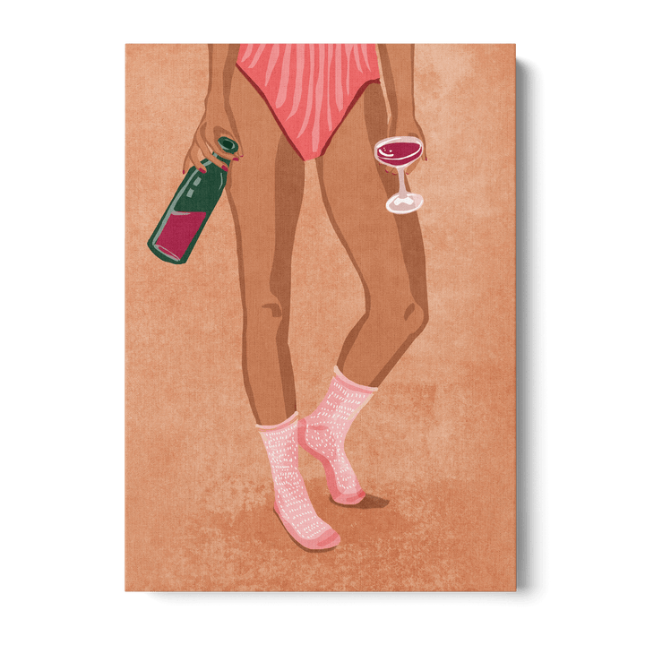 Wine And Socks Canvas