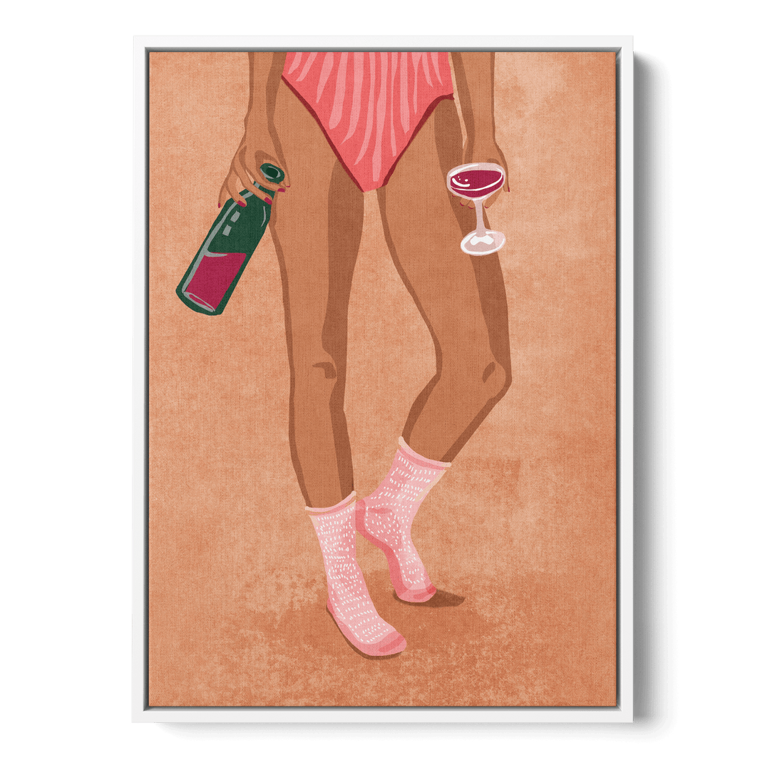 Wine And Socks Canvas