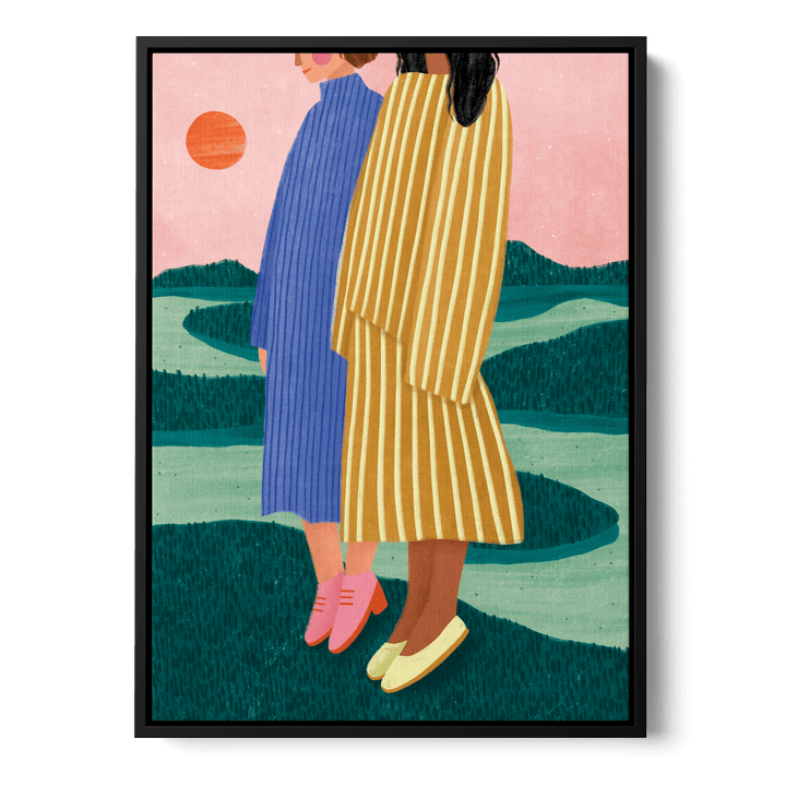 Sunset Stripes Canvas