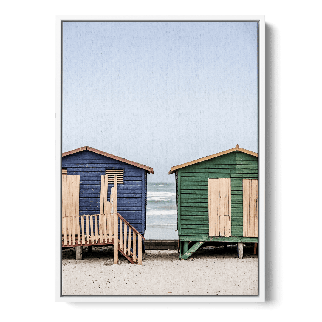 Coastal Huts Harmony Canvas