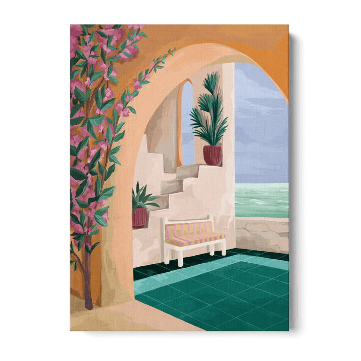 Bench With A View Canvas
