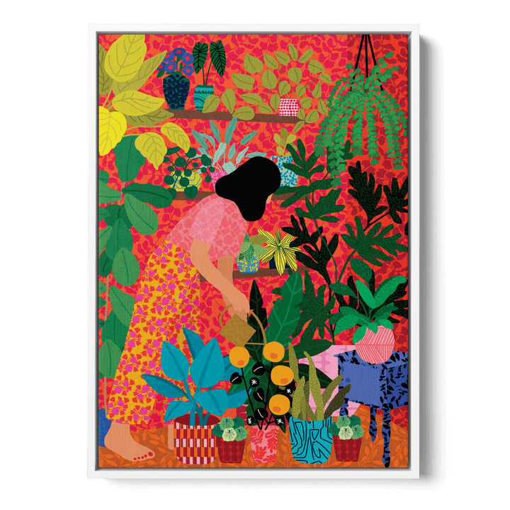 Watering My Plants Canvas