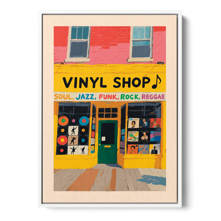 Vinyl Shop Canvas