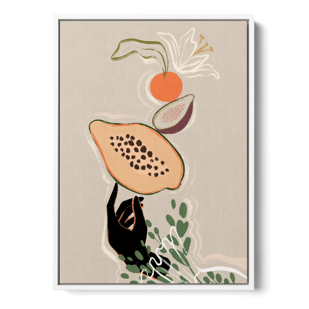 Balancing Fruits Canvas
