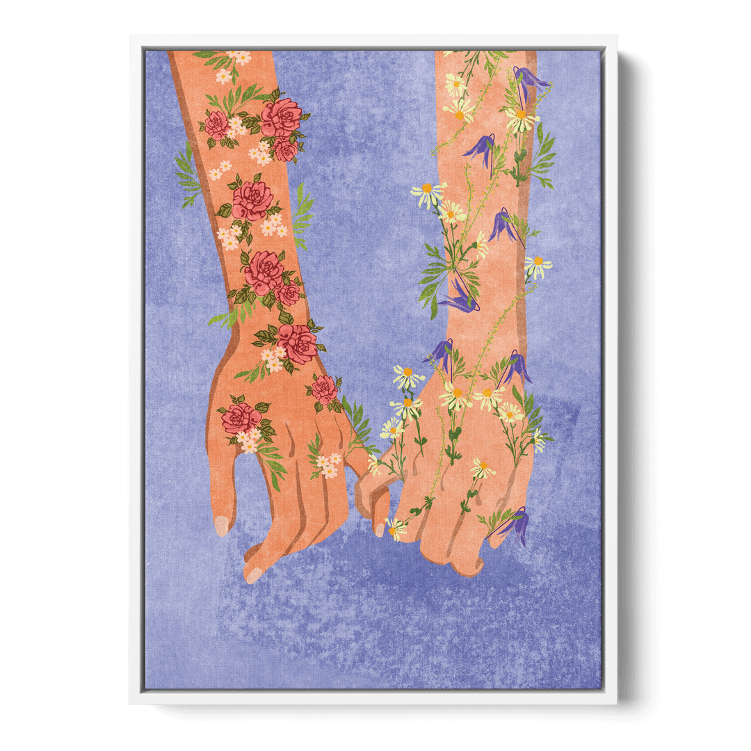 Holding Hands Canvas