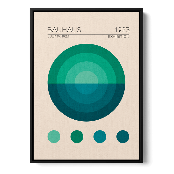 Bauhaus Mavi Daire Canvas