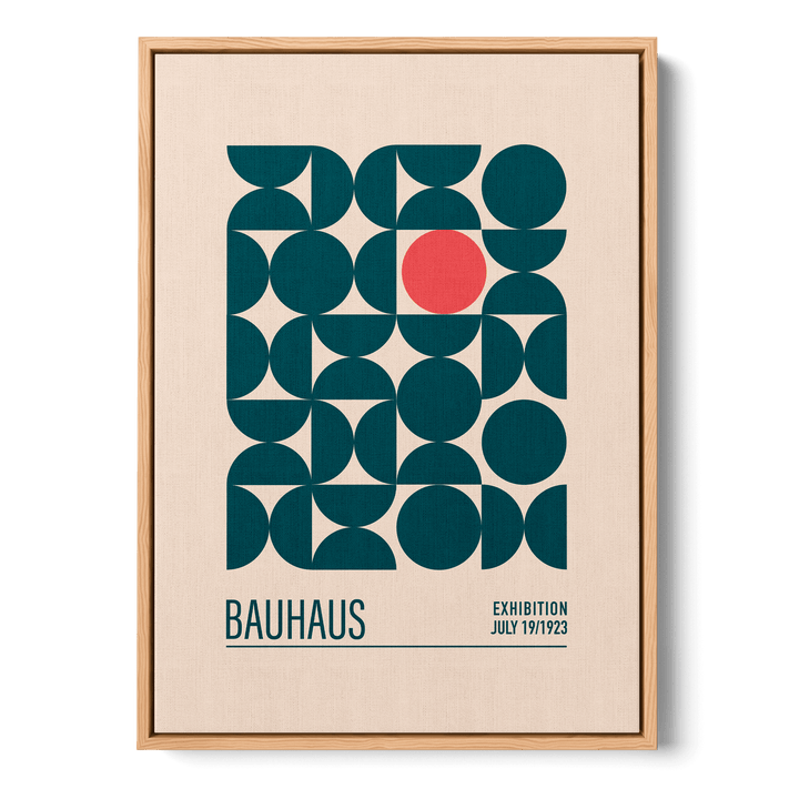Bauhaus Mavi Kureler Canvas