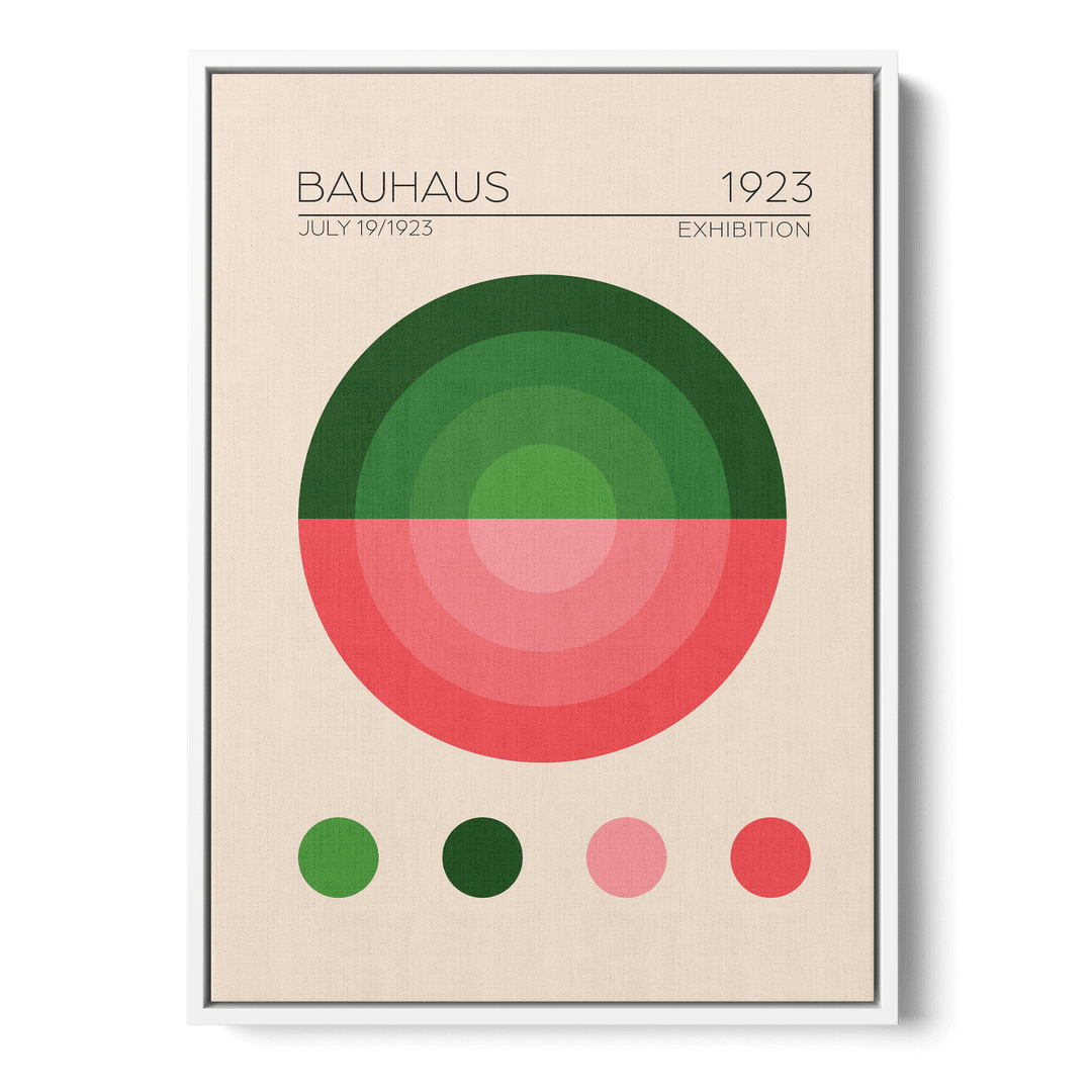 Bauhaus Yesil Daire Canvas