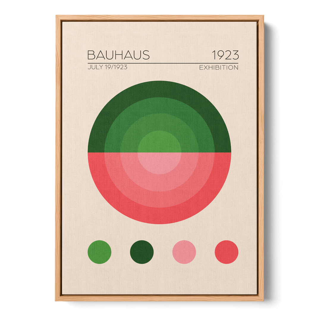 Bauhaus Yesil Daire Canvas