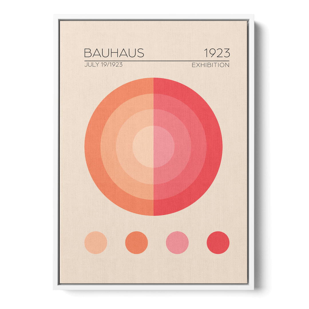 Bauhaus Pembe Daire Canvas