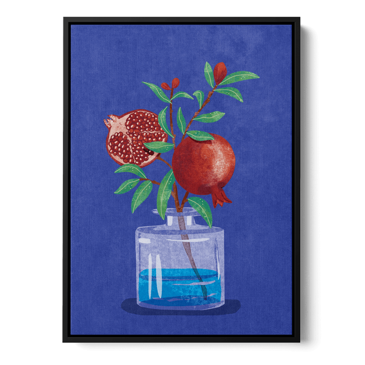 Pomegranate In Vase Canvas