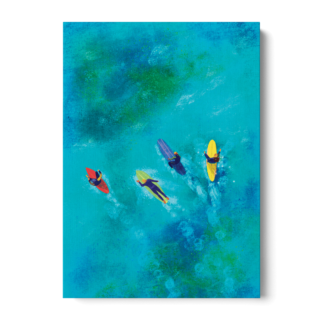 Surfer Dudes Canvas