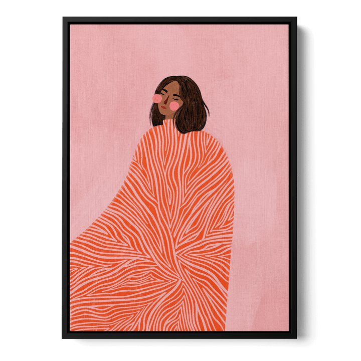 Woman With Swirls Canvas