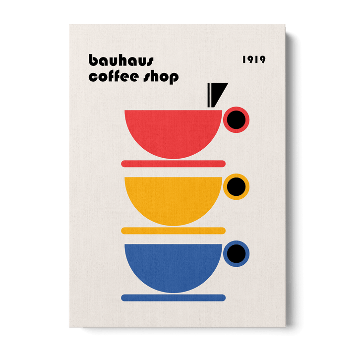Bauhaus Coffee Shop Canvas
