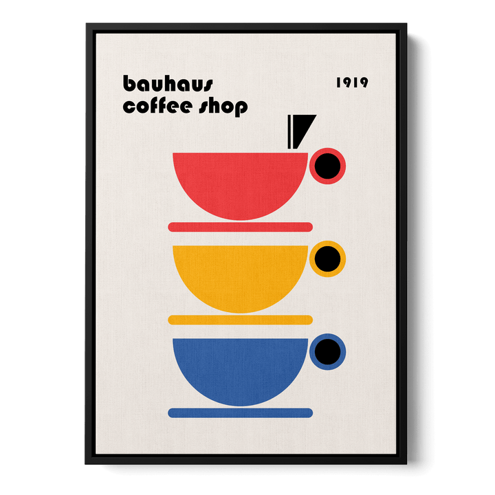 Bauhaus Coffee Shop Canvas