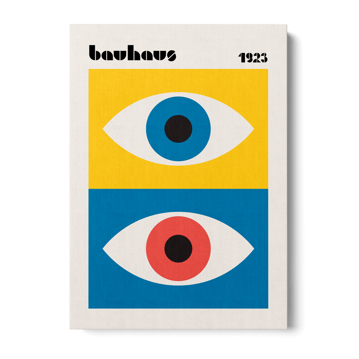 Bauhaus Eyes Abstract Canvas
