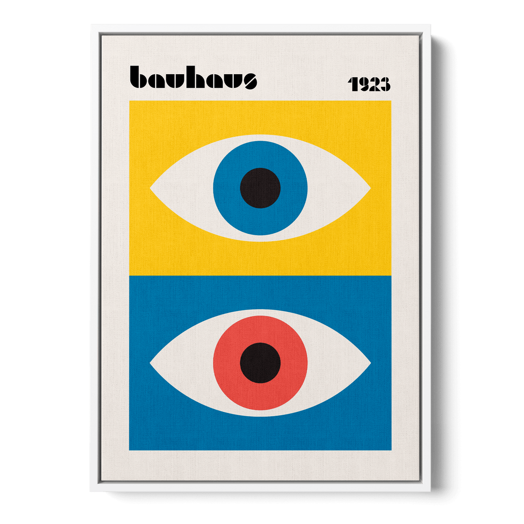 Bauhaus Eyes Abstract Canvas