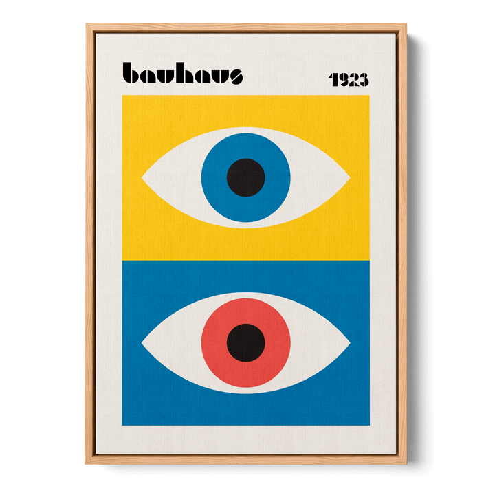 Bauhaus Eyes Abstract Canvas